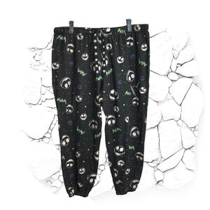 Disney Tim Burton’s Nightmare Before Christmas Black Pajama Pants Women Lg 12-14